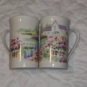 Studio Nova Garden Path Coffee Cups Tea Mugs Drinks Set of 2